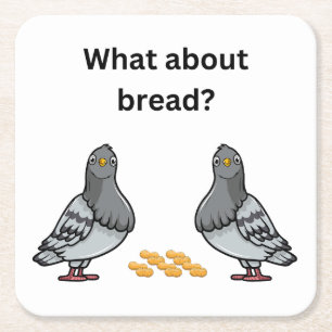 Hoe zit het met brood? kartonnen onderzetters
