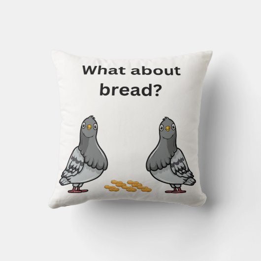 Hoe zit het met brood? kussen (Achterkant)