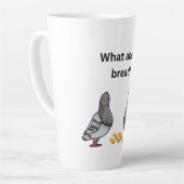 Hoe zit het met brood? latte mok (Linkerhoek)