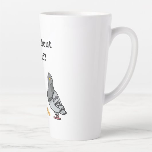 Hoe zit het met brood? latte mok (Rechts)