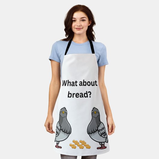 Hoe zit het met brood? schort (Gedragen)