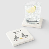 Hoe zit het met brood? stenen onderzetter (Zijkant)