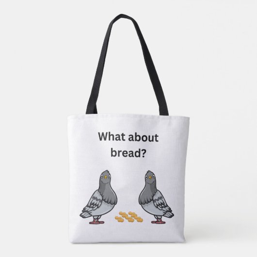 Hoe zit het met brood? tote bag (Achterkant)