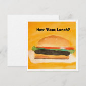 Hoe zit het met de lunch? kaart (Voorkant / Achterkant)