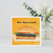 Hoe zit het met de lunch? kaart (Staand voorkant)