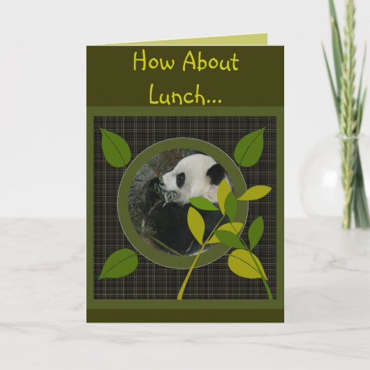 Hoe zit het met de lunch... Uitnodiging (Voorkant)