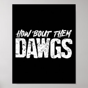 Hoe Zit Het Met Die Hondjes American Football Poster