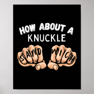 Hoe zit het met een knokkelsandwich - Boxing Fist  Poster