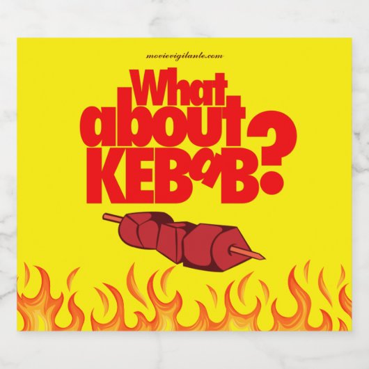 Hoe zit het met Kebab? Betonvlees Bier Etiket (Enkel label)