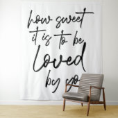 Hoe zoet het is Huwelijkspersoonlijke achtergrond Wandkleed (In situ)