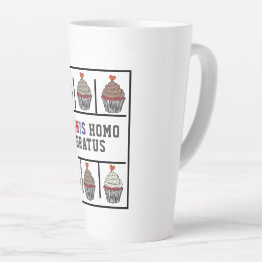 Hoe zoet is het, raster, Latijn, Latte Mok (Rechterhoek)