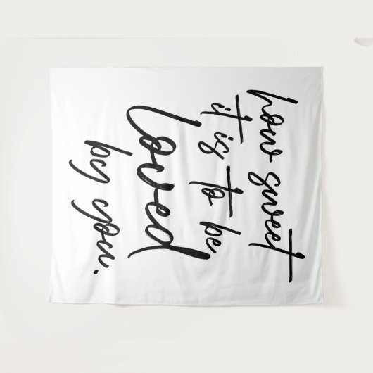 Hoe zoet is Huwelijkspersoonlijke Achtergrond Wandkleed (Voorkant (horizontaal))