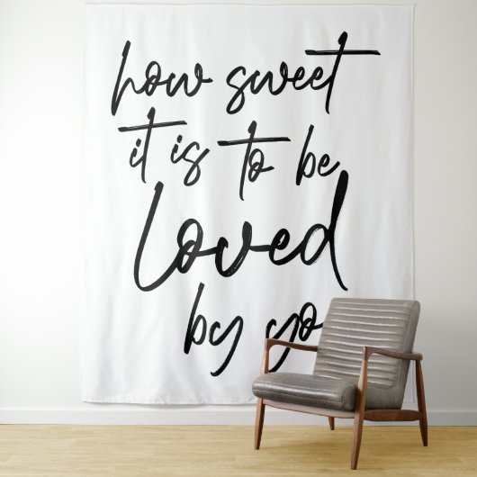 Hoe zoet is Huwelijkspersoonlijke Achtergrond Wandkleed (In situ)