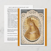 HOE ZORG JE VOOR JE FINE ART T-SHIRT Flat Kaart (Voorkant / Achterkant)