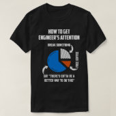 Hoe zorgen we dat ingenieurs aandacht krijgen? t-shirt (Design voorkant)