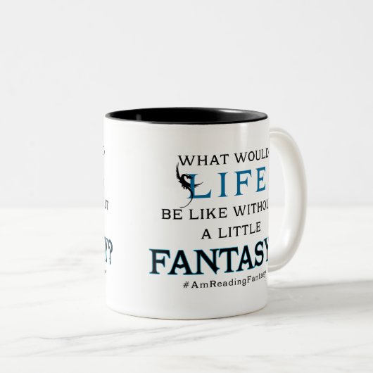 Hoe zou het leven zijn zonder een kleine Fantassie Tweekleurige Koffiemok (Voorkant rechts)