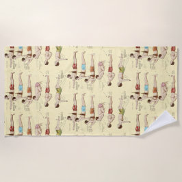 Hoe zwemmen Franse zwemmers? Strandlaken