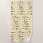 Hoe zwemmen  Franse zwemmers? Strandlaken (Voorkant)