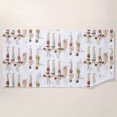 Hoe zwemmen  Franse zwemmers? Strandlaken (Voorkant)