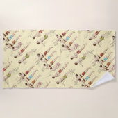 Hoe zwemmen  Franse zwemmers? Strandlaken (Voorkant)