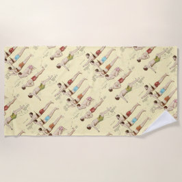 Hoe zwemmen Franse zwemmers? Strandlaken