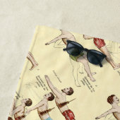 Hoe zwemmen  Franse zwemmers? Strandlaken (In situ)