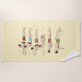 Hoe zwemmen Franse zwemmers? Strandlaken