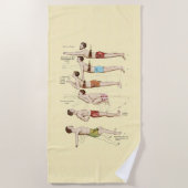 Hoe zwemmen  Franse zwemmers? Strandlaken (Voorkant)