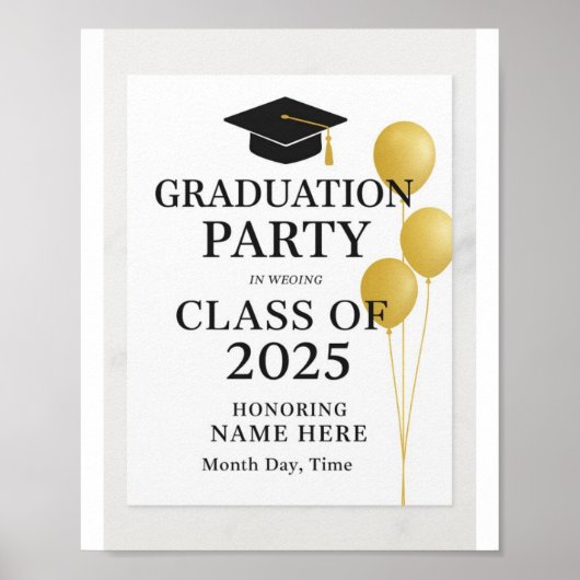 Hoed af voor de klas van 2025" poster (Voorkant)