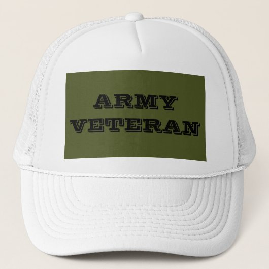 Hoed Army Veteraan Trucker Pet (Voorkant)