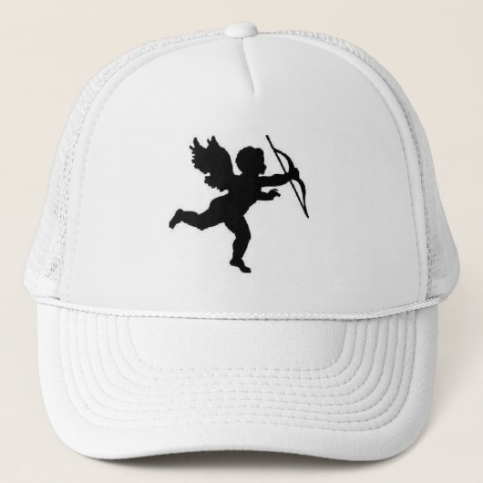 Hoed Cupido Zwart Trucker Pet (Voorkant)