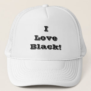 Hoed die ik zwart leuk vind trucker pet
