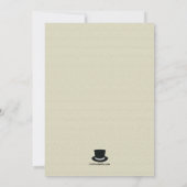 Hoed en Snor Uitnodiging (Achterkant)