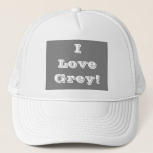 Hoed I Love Grey Trucker Pet