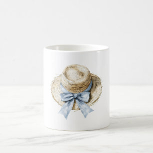 Hoed met blauwe boog koffiemok