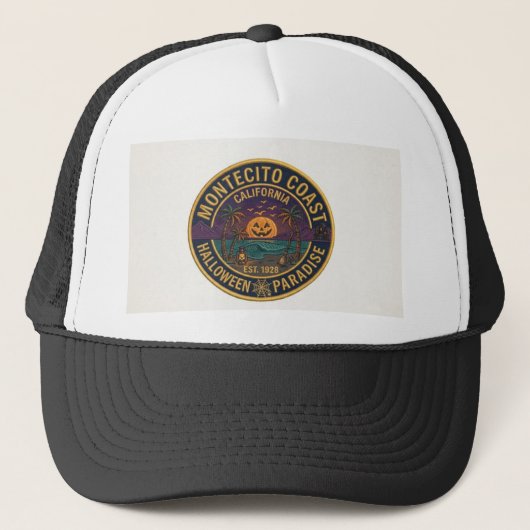hoed met Halloween-ontwerp Trucker Pet (Voorkant)