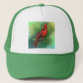Hoed met kardinaalvogel trucker pet (Voorkant)