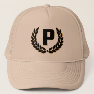 Hoed met monogram trucker pet