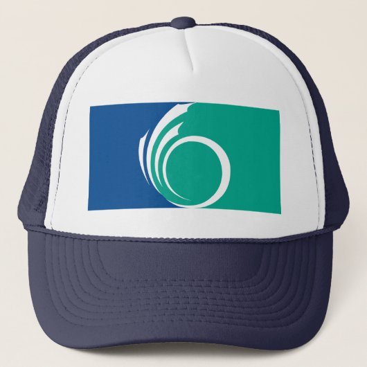 Hoed met vlag van Ottawa, Canada Trucker Pet (Voorkant)