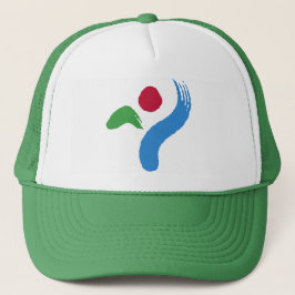 Hoed met vlag van Seoul, Zuid-Korea Trucker Pet