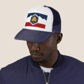 Hoed met vlag van Utah, VS Trucker Pet (In situ)