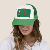 Hoed nieuwjaar rood trucker pet (In situ)