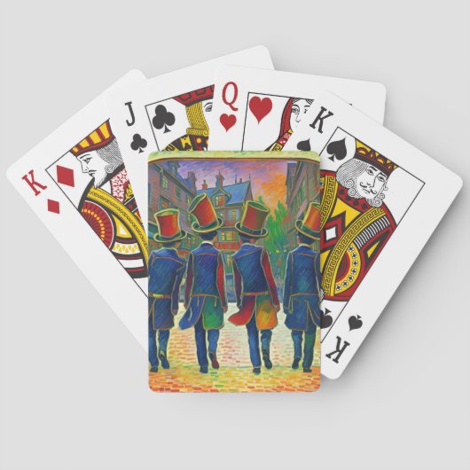 Hoed ontwerp pokerkaarten (Achterkant)