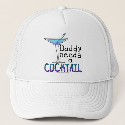 HOED - PAPA HEEFT EEN COCKTAIL NODIG! TRUCKER PET (Voorkant)