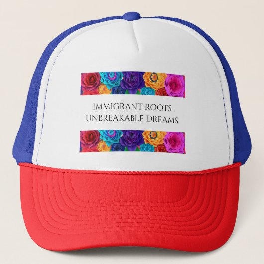 Hoed - Trendy immigranten wortels Trucker Pet (Voorkant)