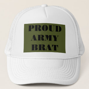 Hoed trotse legerkind trucker pet