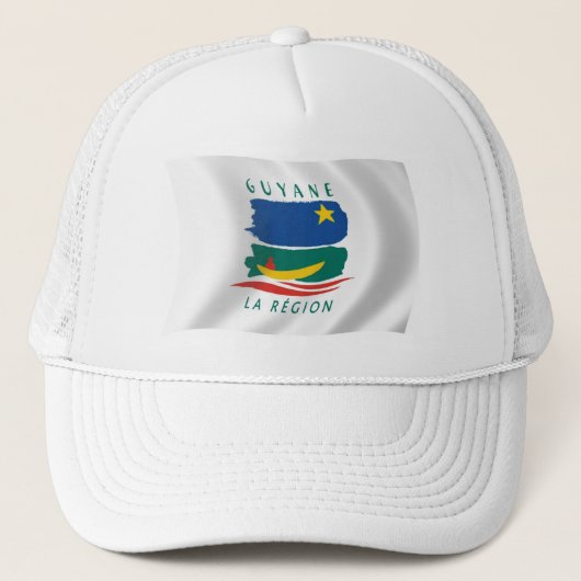 Hoed van de vlag van Frans-Guyana Trucker Pet (Voorkant)