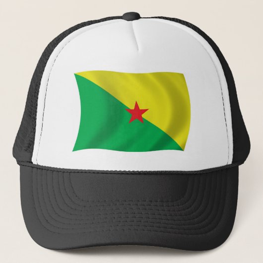 Hoed van de vlag van Frans-Guyana Trucker Pet (Voorkant)