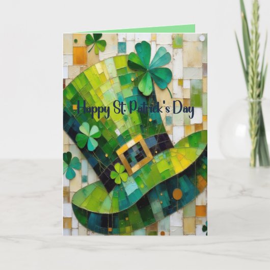 Hoed voor St. Patrick's Day Kaart (Voorkant)