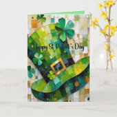 Hoed voor St. Patrick's Day Kaart (Gele Bloem)